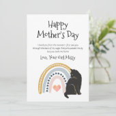 Cartes Pour Fêtes Annuelles Fête des mères de chat (Debout devant)