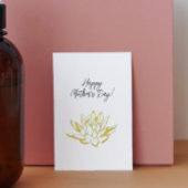 Cartes Pour Fêtes Annuelles Fête des mères de l’Elégant Lotus jaune
