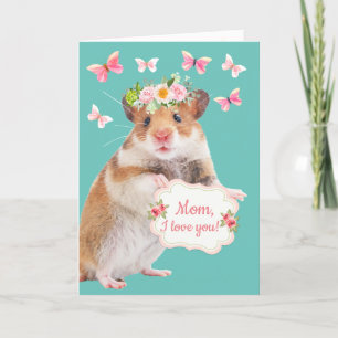 Cartes Pour Fêtes Annuelles Fête des mères de souris mignonnes