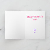 Cartes Pour Fêtes Annuelles Fête des mères de Stepmamie-asaurus Dinosaur (Intérieur)