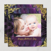 Cartes Pour Fêtes Annuelles Fête des mères élégantes (Devant / Derrière)