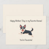 Cartes Pour Fêtes Annuelles Fête des mères géniale (Devant / Derrière)