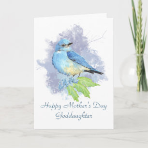 Cartes Pour Fêtes Annuelles Fête des Mères Godgirls Eastern Mountain Bluebird