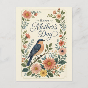 Cartes Pour Fêtes Annuelles Fête des Mères Jardin de Fleurs Sauvages au Merleb