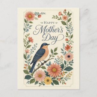 Cartes Pour Fêtes Annuelles Fête des Mères Jardin de Fleurs Sauvages au Merleb