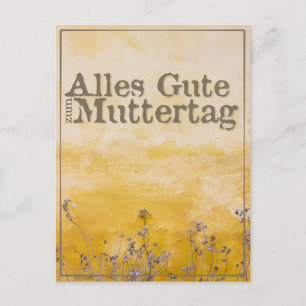 Cartes Pour Fêtes Annuelles Fête des mères joyeuses allemandes sur la prairie 