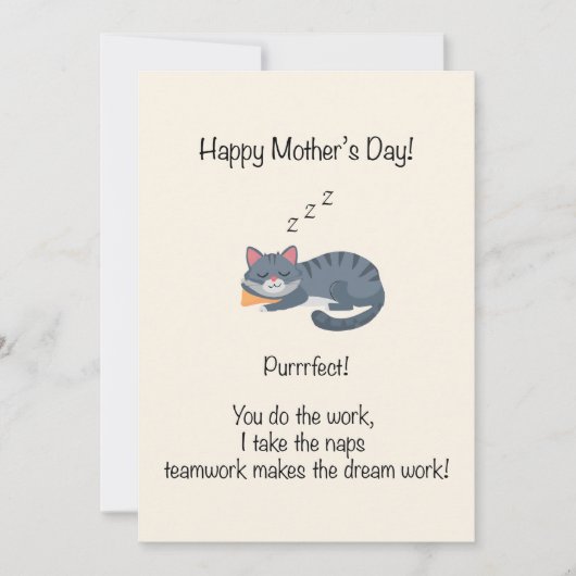 Cartes Pour Fêtes Annuelles Fête des Mères Parfaite  (Devant)