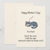 Cartes Pour Fêtes Annuelles Fête des Mères Parfaite  (Devant / Derrière)