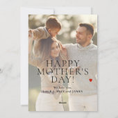 Cartes Pour Fêtes Annuelles Fête des mères personnalisées 2 photos et texte (Dos)