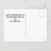 Cartes Pour Fêtes Annuelles Fête des mères personnalisées, trois photo collage (Dos)