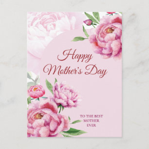 Cartes Pour Fêtes Annuelles Fête des mères Pivoine