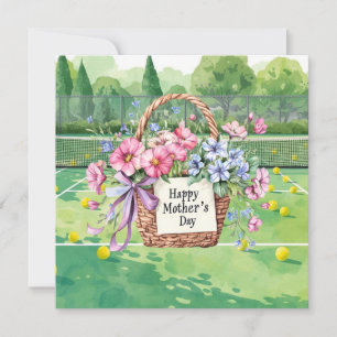 Cartes Pour Fêtes Annuelles Fête des Mères pour joueur de tennis