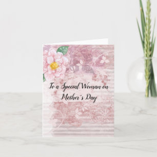 Cartes Pour Fêtes Annuelles Fête des Mères Vintages et vertes roses