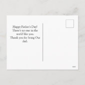 Cartes Pour Fêtes Annuelles fête des pères, chemise de cravate, simple moderne (Dos)