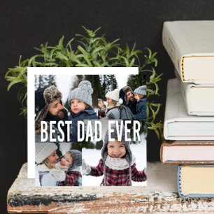 Cartes Pour Fêtes Annuelles Fête des pères Collage photo de meilleur papa