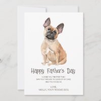 Fête des pères de peinture de chien