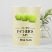 Cartes Pour Fêtes Annuelles Fête des pères de tennis (Debout devant)