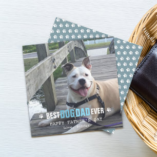 Cartes Pour Fêtes Annuelles Fête des Pères De Votre Chien Photo Plat
