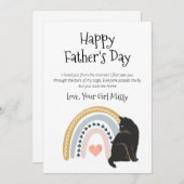 Cartes Pour Fêtes Annuelles Fête des pères Du Chat (Devant / Derrière)