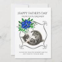 Fête des pères Du Chat Photo Personnalisée