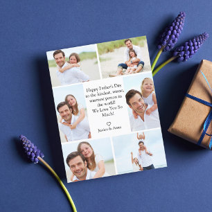 Cartes Pour Fêtes Annuelles fête des pères joyeuse 6 photos collage