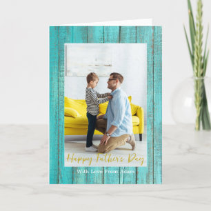 Cartes Pour Fêtes Annuelles Fête des pères moderne joyeuse Script photo person
