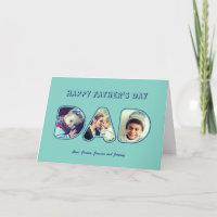 Fête des pères personnalisée Alphabet photo Lettre