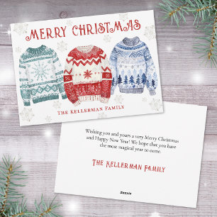 Cartes Pour Fêtes Annuelles Fête des Pulls Laids de Noël