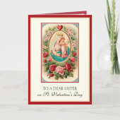 Cartes Pour Fêtes Annuelles Fête des Soeurs Catholiques Valentines Vierge Mari (Devant)