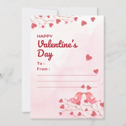Cartes Pour Fêtes Annuelles fête des valentines (Devant)