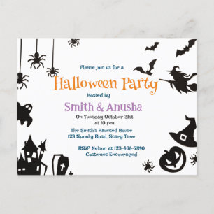 Cartes Pour Fêtes Annuelles Fête d'Halloween pour adultes d'innovation