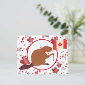 Cartes Pour Fêtes Annuelles Fête du Canada (Debout devant)