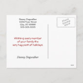 Cartes Pour Fêtes Annuelles Fête du chien Walker (Dos)