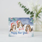 Cartes Pour Fêtes Annuelles Fête du Nouvel An (Debout devant)