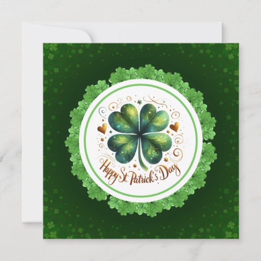 Cartes Pour Fêtes Annuelles Fête du shamrock (Devant)