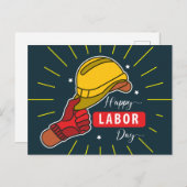 Cartes Pour Fêtes Annuelles Fête du travail (Devant / Derrière)