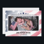 Cartes Pour Fêtes Annuelles Fête du Travail Annonce de naissance en photo<br><div class="desc">La naissance d'un bébé donne un nouveau sens aux mots "fête du travail" ! Voici une annonce de naissance patriotique parfaite pour une famille militaire.</div>