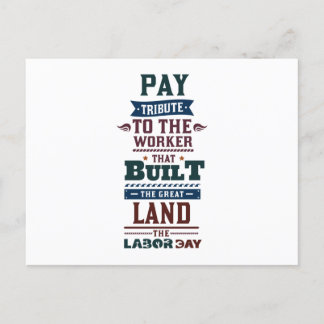 Cartes Pour Fêtes Annuelles Fête du travail rendre hommage au travailleur