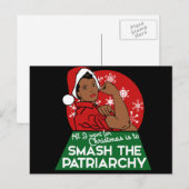 Cartes Pour Fêtes Annuelles Fête féministe (Devant / Derrière)
