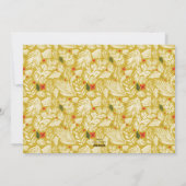 Cartes Pour Fêtes Annuelles Fête Festive Jaune Moderne Botanique Fête (Dos)