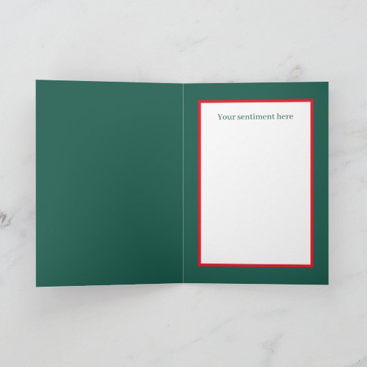 Cartes Pour Fêtes Annuelles fête Noël Père Noël ajouter un sentiment (Intérieur)