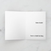 Cartes Pour Fêtes Annuelles Fête noire (Intérieur)