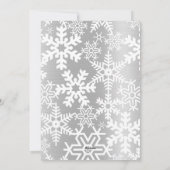 Cartes Pour Fêtes Annuelles Fête Notaire moderne Silver Snowflake Photo (Dos)
