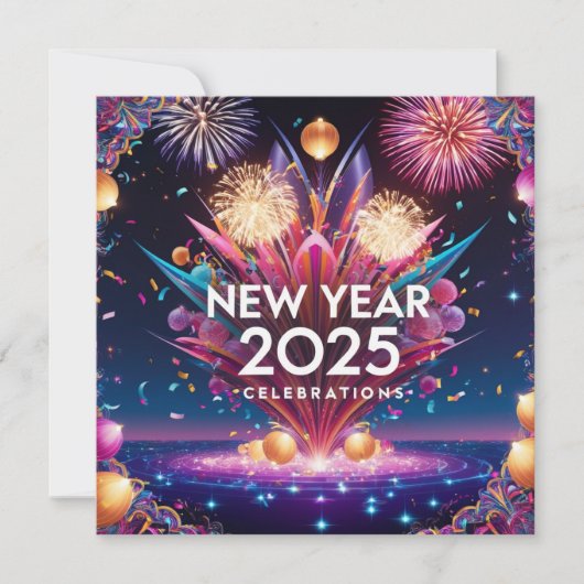 Cartes Pour Fêtes Annuelles Fête Nouvel An (Devant)