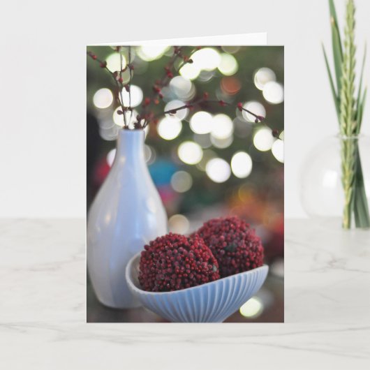 Cartes Pour Fêtes Annuelles Fête rouge et blanche (Devant)