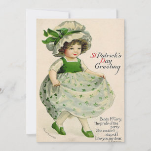 Cartes Pour Fêtes Annuelles Fête vintage de la St Patrick