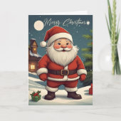 Cartes Pour Fêtes Annuelles Fête Whimsical Noël Père Noël (Devant)