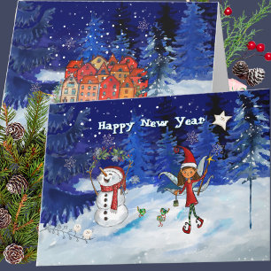 Cartes Pour Fêtes Annuelles Fêter la nouvelle année avec la magie du Nord
