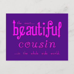 Cartes Pour Fêtes Annuelles Fêtes d'anniversaire Noël : Belle Cousin