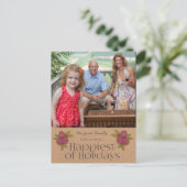 Cartes Pour Fêtes Annuelles Fêtes de Noël Berries rouges Xmas Photo (Debout devant)